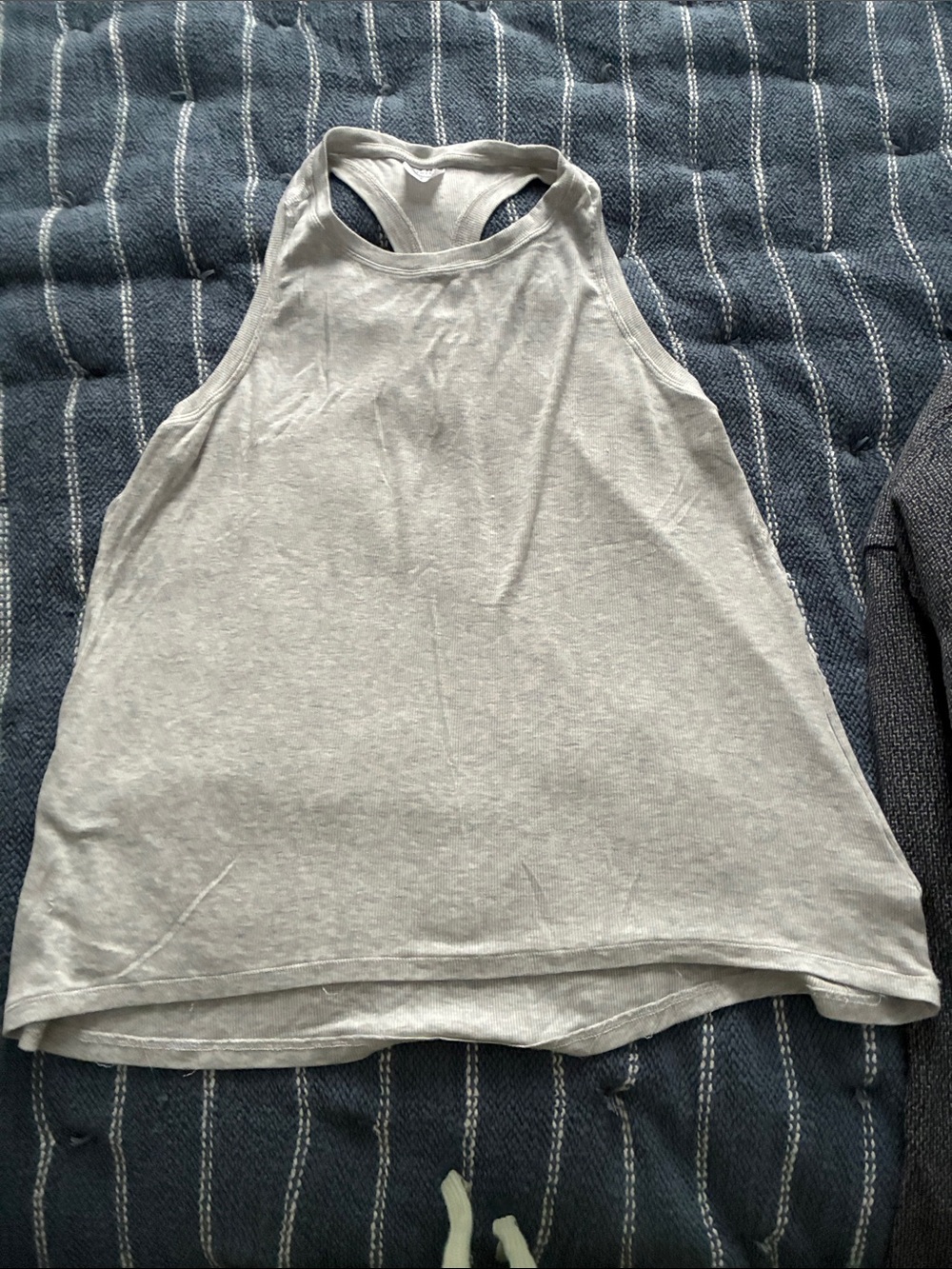 Athleta Light Gray Racerback Tank